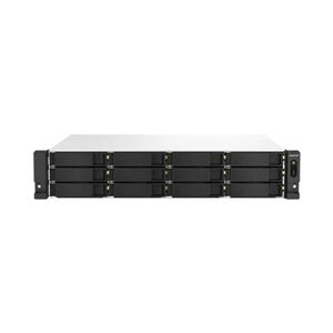 QNAP TS-1264U-RP - Serveur NAS - 12 Baies - rack-montable - SATA 6Gb/s - RAID RAID 0, 1, 5, 6, 10, 50, JBOD, 60 - RAM 8 Go - 2.5 Gigabit Ethernet - iSCSI - Publicité