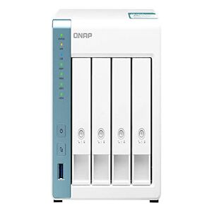 QNAP TS-431K 4 Bay Desktop NAS Enclosure - 1GB RAM, Annapurna Labs 4-core, 1.7GHz Processor - for reliable high performance home and personal cloud storage