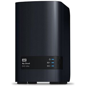 WD 16TB My Cloud EX2 Ultra 2-bay NAS - Network Attached Storage RAID, file sync, streaming, media server, with WD Red drives