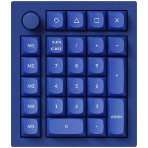 Keychron Q0 Plus Number Pad 27 Key Rgb Hot-Swap [Gateron G Pro Brown] - Navy Bl