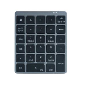 C super couple Bluetooth-compatible Number Pad Rechargeable 28 Keys Wireless Mini Numeric Keypad Numpad For Tablet Computer