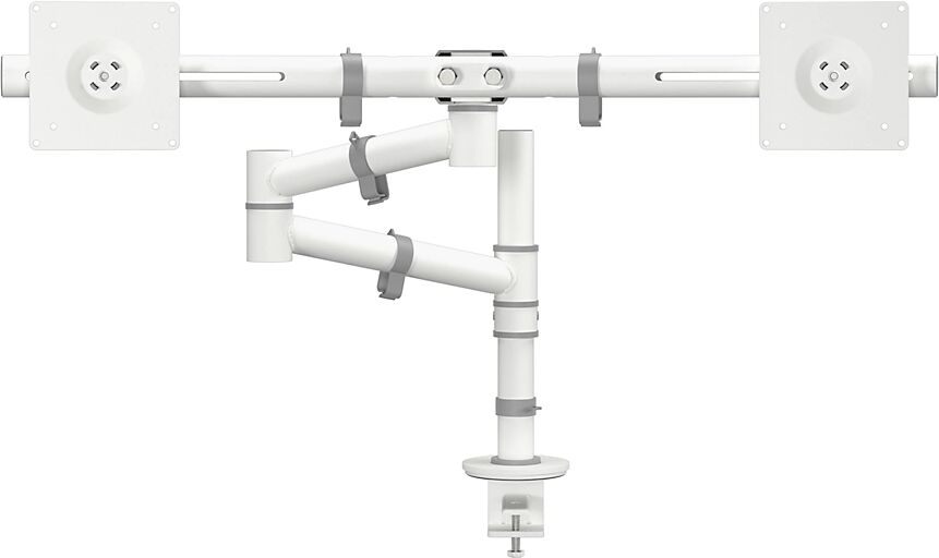 Dataflex Monitorarm VIEWGO Doppelarm für 2 Monitore weiß