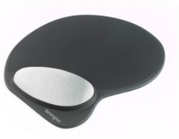 Kensington Memory Gel Mouse Pad With Integ Wrist Support- Black/grey