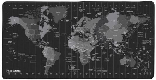 Natec Time Zone Map - Mauspad