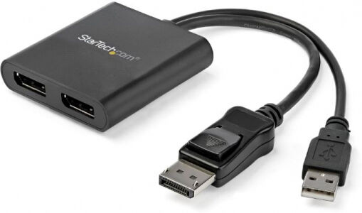 StarTech.com Startech MSTDP122DP - 2 Port Multi-Monitor-Adapter - DisplayPort 1.2 MST-Hub