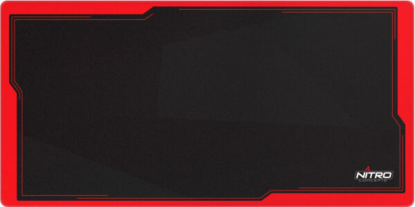 Nitro Concepts - DM12 Inferno Deskmat [1200 x 600 mm] - black/red