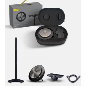 Jabra - gn PanaCast Meet Anywhere+, Kit visioconférence,Vue panoramique 4K Speak 750,Certifié ms Teams Zoom & Google Meet,Support table, Étui - Publicité