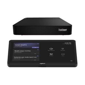 Logitech Tap + Lenovo ThinkSmart Core - BASE Bundle (no AV) for MSFT Teams Rooms - Appareil de vidéoconférence - graphite - avec Lenovo ThinkSmart Core - BASE - Publicité