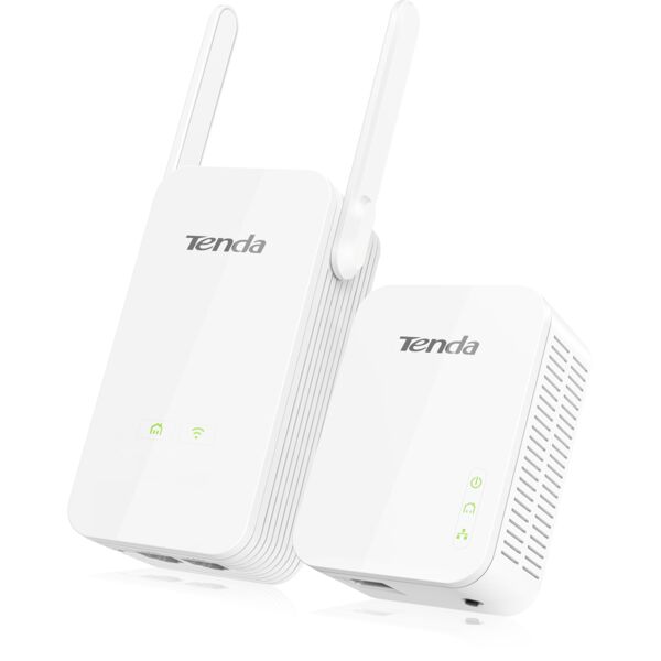 tenda kit 2 powerline  estensore rete lan velocita 1000 mbps copertura fino a 300 mq