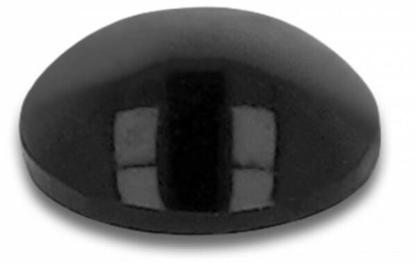 DeLock 18309 - Gummifüsse rund selbstklebend 10 x 3 mm 50 Stück schwarz