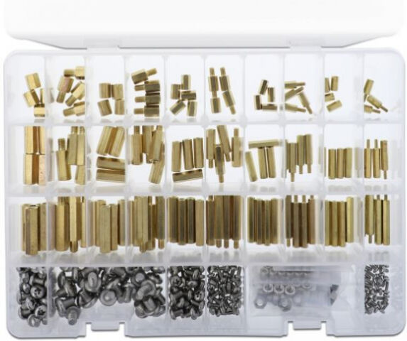 Delock 18349 - Abstandshalter Befestigungsset M2.5, M3, M4, M5 und M6 Sechskant 362 Stück