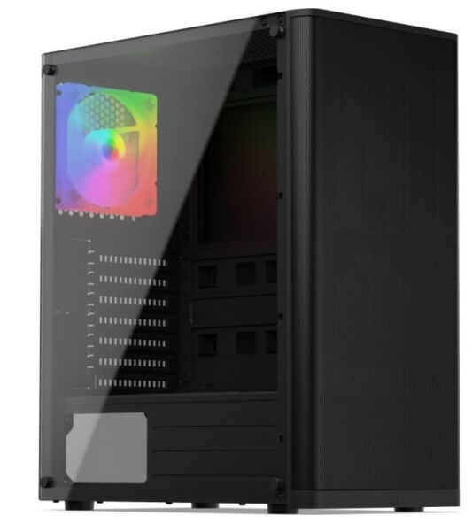 SilentiumPC Ventum VT2 TG ARGB - Midi-Tower Schwarz