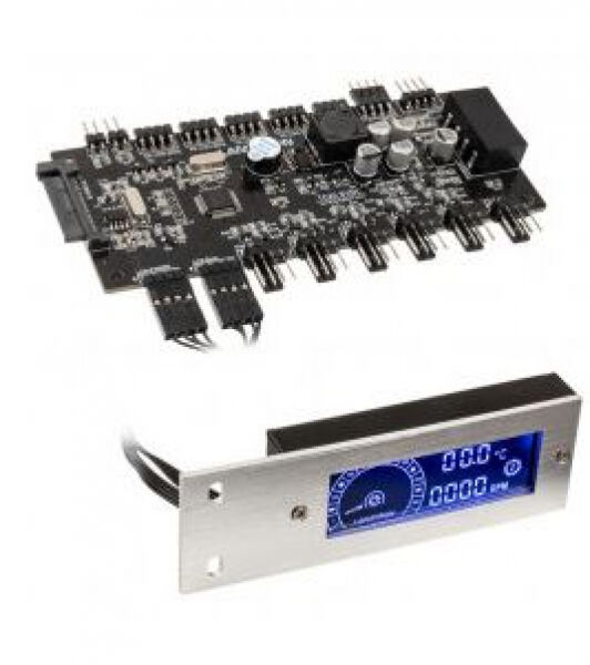 Lamptron TC20 Sync Edition - PCI RGB-Lüfter und LED-Controller - Silber