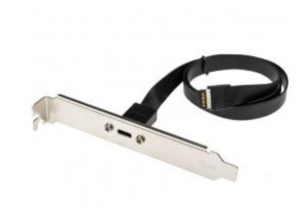 InLine 33446H - Slotblende USB Typ-C zu USB 3.1 Frontpanel Key-A intern - 0.5m