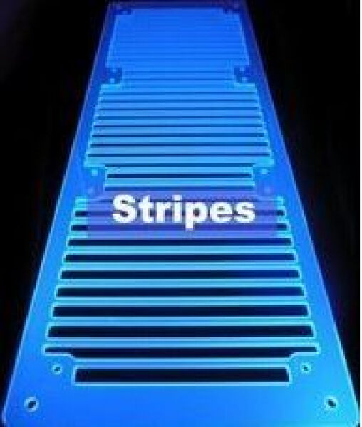 AC Ryan ACR-RG20953 - RadGrillz Stripes 3x120mm - Acryl UV Blue