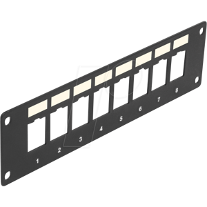 DELOCK 86597 - Keystone Halterung 8 Port Panel, Einbau