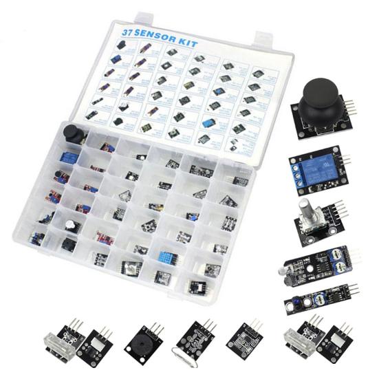 37Pcs/Set Sensor Module Board Starter Assortment Kits for Arduino Raspberry Pi