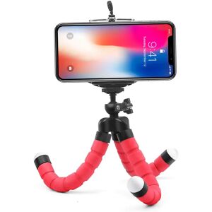 Mini Flex Octopus Tripod - Smartphone & Gopro - 12 Cm - Rød