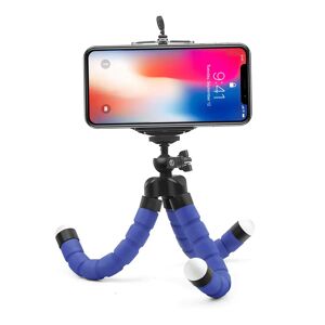 Mini Flex Octopus Tripod - Smartphone & Gopro - 12 Cm - Blå