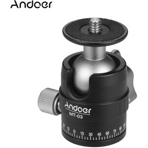 Andoer MT-03 Mini rotule DSLR ILDC caméra trépied monopode montage rapide en alliage d aluminium - Publicité