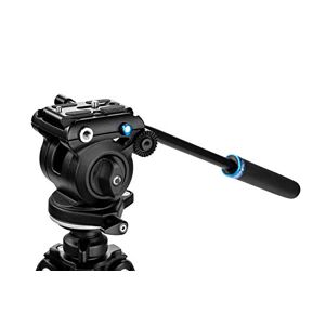 Benro S2 Pro Tête vidéo Fluide à Base Plate, 2,5 kg Maximum, Supports pour Accessoires 0,635 cm – 16, avec Bras panoramique (S2PRO) - Publicité