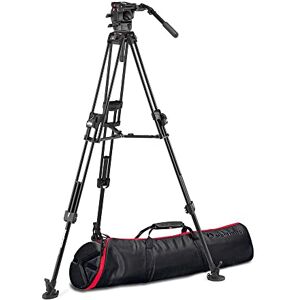 Manfrotto Rotule Vidéo Fluide 526- Trépied Ultraléger Rapide Flexible 645 Double Tube Alu Kit Professionnel Appareil Photo Reflex, Appareil Numérique, Vlogging Charge ADM.16kg - Publicité