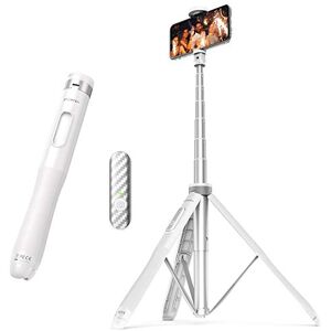 Perche Selfie avec Lumière, Perché à Selfie Trépied Smartphone Bâton Selfie  Extensible Télescopique 360° Rotation pour iPhone et Android