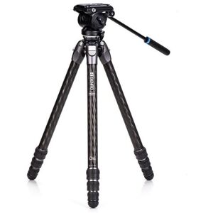 Kit trépied vidéo Benro Tortoise 34CLV + Tête S4PRO Noir Noir - Publicité