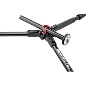 Manfrotto MT190GOA4 treppiede Fotocamere digitali/film 3 gamba/gambe Nero, Rosso (MT190GOA4)