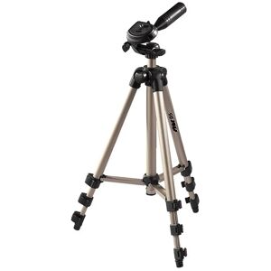 Hama Treppiede Star 5, argento (36,5-106,5 cm), testa 3D con sgancio rapido, gambe in 4 sezioni, con borsa per trasporto