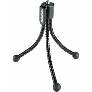 Hama Mini treppiedi Flexi, nero (12 cm - 58 g), testa fissa, gambe a sezione singola