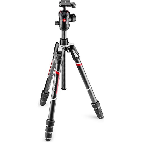 manfrotto mkbfrtc4gt-bh treppiede con testa befree advanced gt in carbonio 4 sezioni con testa a sfera - mkbfrtc4gt-bh