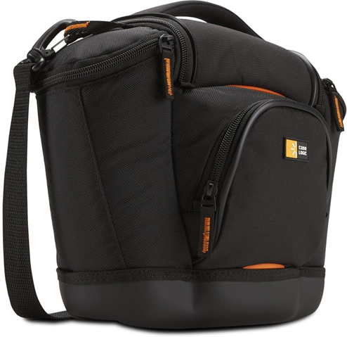 Case Logic SLRC-202 Borsa in Nylon per Fotocamere Reflex con Zoom e Altri Due Obiettivi Aggiuntivi, Nero