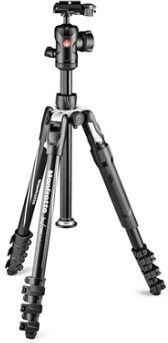 Manfrotto Befree 2N1 treppiede Fotocamere digitali/film 3 gamba/gambe Nero, Argento (MKBFRLA4B-BHM)