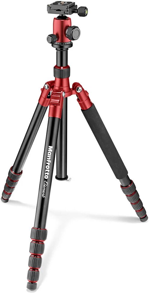 Manfrotto Element treppiede Fotocamere digitali/film 3 gamba/gambe Rosso