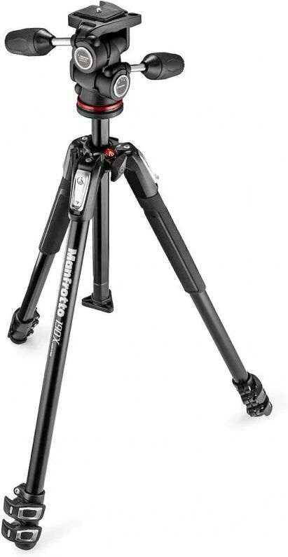 Manfrotto mk190x3-3w1 trípode de aluminio con rótula 3-way