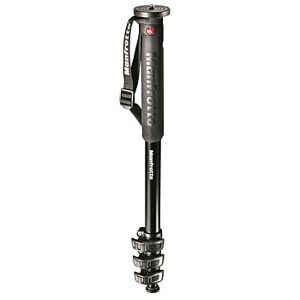 Manfrotto MPMXPROA4 Monopod XPRO 4-sektioners enbensstativ i aluminium med QPL