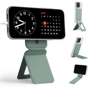 MOFT Tripod for iPhone 15/14/13/12 Series, Snap Invisible Phone Tripod Stand with 3 Modes for Self-vlogging, Browsing, Macro Photography, Video Call, Portable Lightweight Phone Stand, Seafoam