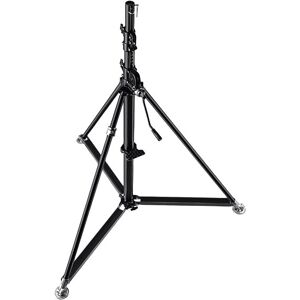 Manfrotto - 387XBU - Black Stainless Steel Super Wind Up Stand - Tripods with crank