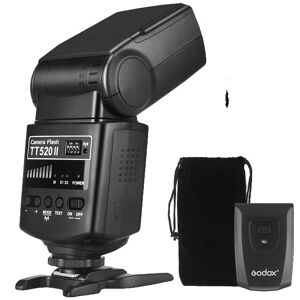 SupplySwap Godox TT520 II Blitz, Trådløs Signal Transmitter, Kompatibel med Canon Nikon Pentax Olympus Kameraer, TT520II