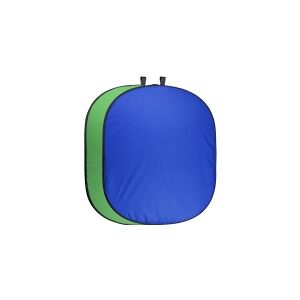 Mantona walimex pro foldebaggrund 150x210cm grøn/blå (20731)