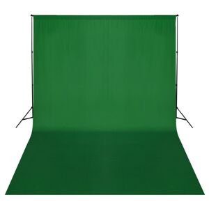 vidaXL Sistema de soporte de telón fondo 500x300 cm verde