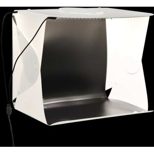 vidaXL Caja de luz estudio fotografía plegable LED blanco 40x34x37 cm