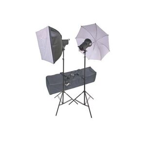 Kit de estudio con ventana y paraguas Ultrapix LB-2201