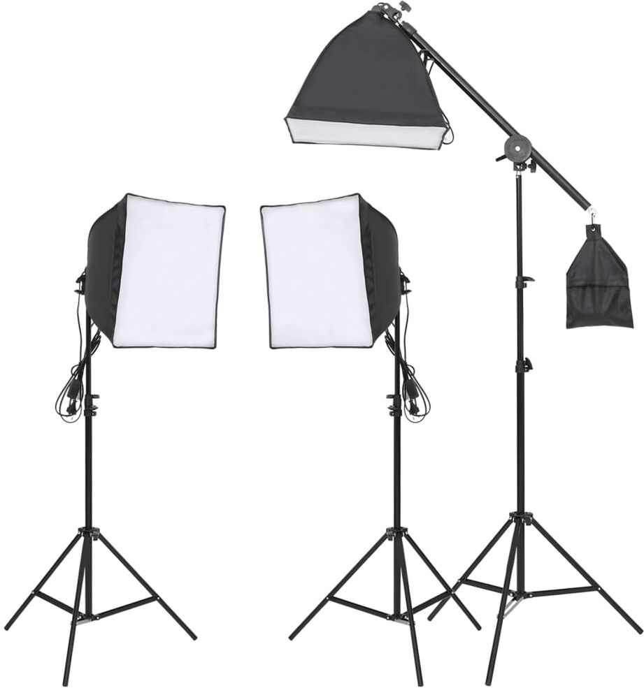 vidaXL Kit de iluminación de estudio con trípode y softbox