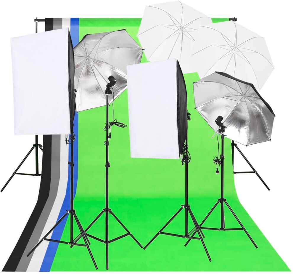 vidaXL Kit de iluminación para estudio fotográfico