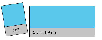 Lee Filter Roll 165 Daylight Blue Azul Luz Diurna n