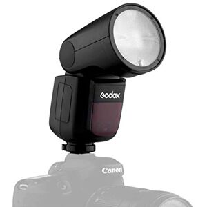 Godox V1-C TTL Caméra Flash Speedlite avec Panasonic 18650 Lithium Battery Support for 480 Full Power Pops Compatible avec Canon DSLRs (Black) - Publicité