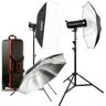 GODOX Kit Completo de Estudio 400-E com 2 Flash SK400II