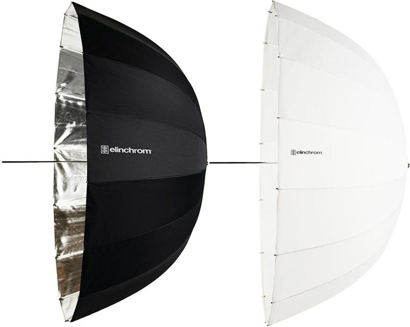 ELINCHROM Kit 2 Guarda-chuvas Deep Prata/Trans 105cm